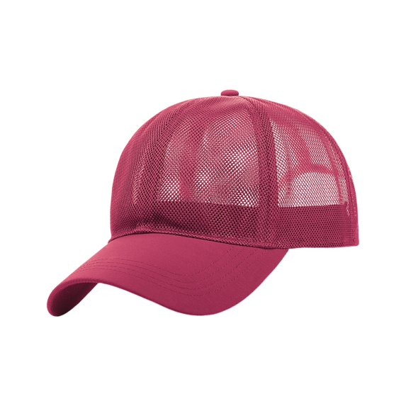 HUANLEDASH Unisex Summer Baseball Hat Hollow Mesh Good Breathability Quick-drying Long Brim Adjustable Circumference Solid Color Outdoor Travel Sport Cap