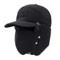 thumbnail image 1 of HUANLEDASH Unisex Winter Hat Thickened Fleece Lined Ear Protection Windoroof Buckle Fasten Heat Retention Outdoor Skiing Skating Snowboarding Lei Feng Hat, 1 of 1