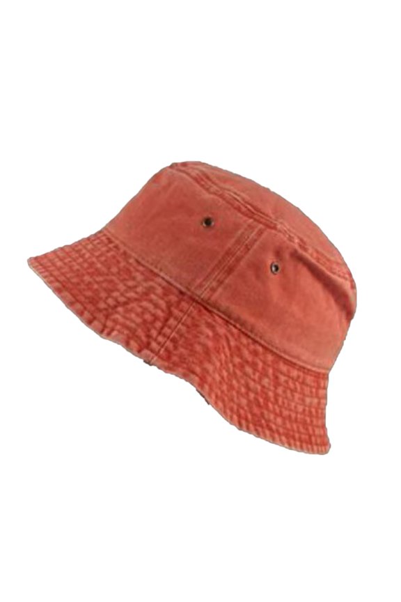 Wide Brim Solid Color Bucket Hat Unisex Denim Washed Basin Hat Fashion Accessories
