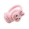 thumbnail image 1 of HUANLEDASH Winter Cute Rabbit Shape Earmuffs Girls Cute Solid Color Warm Earmuffs Outdoor Ear Warmer Soft Earflap Furry Ear Covers, 1 of 1