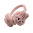 thumbnail image 1 of HUANLEDASH Winter Cute Rabbit Shape Earmuffs Girls Cute Solid Color Warm Earmuffs Outdoor Ear Warmer Soft Earflap Furry Ear Covers, 1 of 1