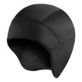 thumbnail image 1 of HUANLEDASH Winter Cycling Helmet Liner Hat with Glasses Holes Ear Protection Elastic Anti-slip Keep Warm Windproof Skull Cap Hat for Biking Running Skiing, 1 of 1