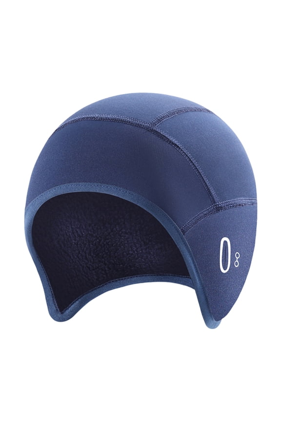 Winter Cycling Helmet Liner Hat with Glasses Holes Ear Protection Elastic Anti-slip Keep Warm Windproof Skull Cap Hat for Biking Running Skiing