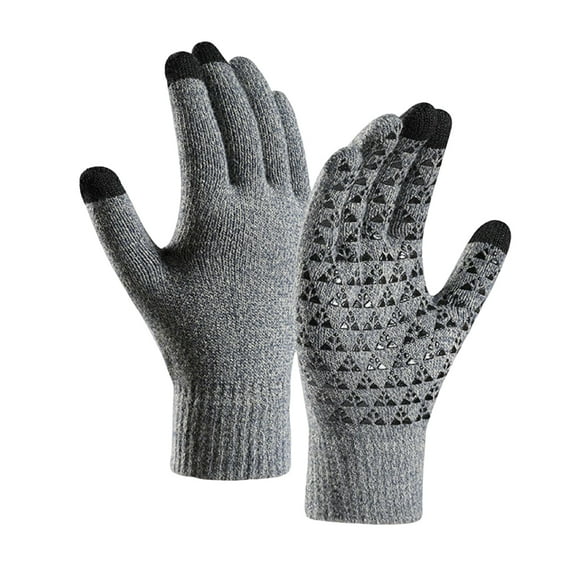 HUANLEDASH Winter Gloves for Men And Women Non-Slip Touchscreen Thermal Gloves Velvet Lined Gloves for Cold Weather Hiking Skiing Cycling