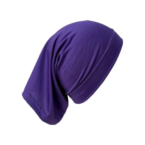 HUANLEDASH Winter Men Knitted Hat Stretchy Single Layer Solid Color Ear Protection Hip Hop Slouchy Scalp Hat Hollow Beanie Outdoor Piled Skullcap