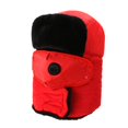 thumbnail image 1 of HUANLEDASH Winter Outdoor Hat with Integrated Scarf Windproof Thick Plush Keep Warm with Front Cover Full Protection Skiing Skating Cold Weather Headwear, 1 of 1