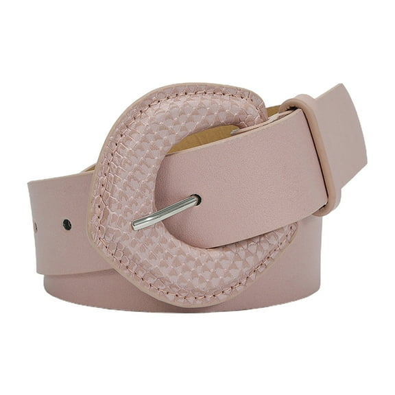 HUANLEDASH Women Belt Solid Color Small Holes Adjustable Wide Band Ethnic Style Waist Decoration Faux Leather Snake Texture Women Waist Strap Clothes Accessory