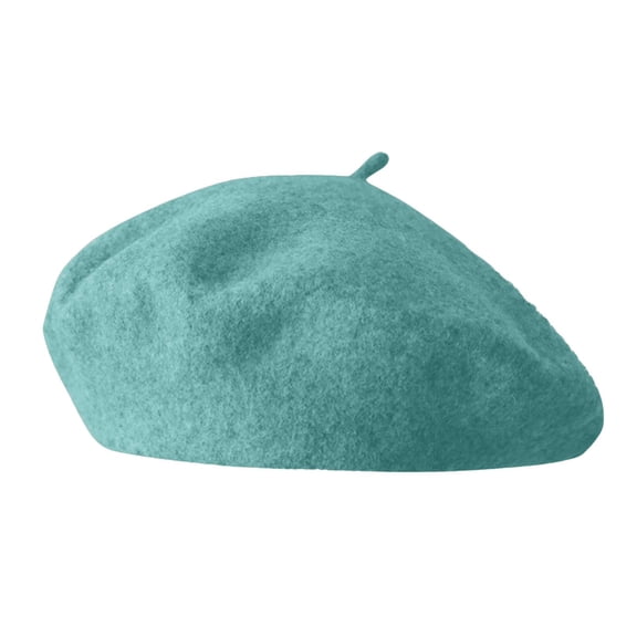 HUANLEDASH Women Beret Vintage Solid Color Painter Hat Wool Blend French Style Artist Cap Lightweight Headwear for Party Outdoor
