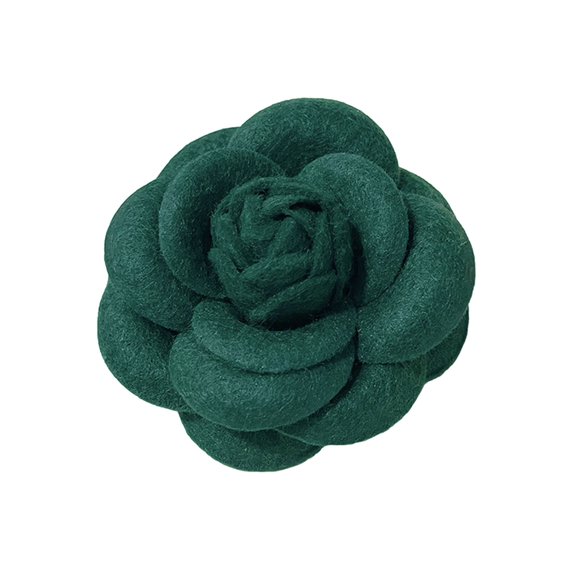 HUANLEDASH Women Brooch Fabric Camellia Shape Anti-slip Wear-resistant Suit Coat Collar Hat Scarf Decoration Clothes Pin Prom Party Garment Jewelry