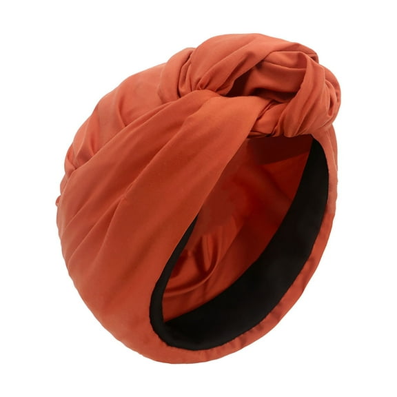 HUANLEDASH Women Cross Headscarf Solid Color Bow-knot Bandana Soft Breathable Turban Hat Retro Style Headwrap for Short Hair Long Hair Ladies Fashion Accessories