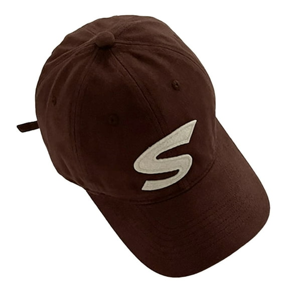 HUANLEDASH Women Men Baseball Hat Letter Embroidery Solid Color Unisex Breathable Adjustable Anti-UV Hip Hop Sports Lady Peaked Hat Headwear