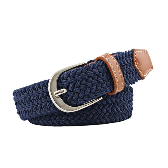 HUANLEDASH Women Men Decorative Belt Adjustable Elastic Waistband Faux Leather Canvas Waistband Jeans Suit Pants Belt