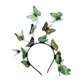 thumbnail image 1 of HUANLEDASH Women Performance Hair Hoop Dressing Exaggerated Simulation Butterflies Decor Headband Party Wedding Headpiece, 1 of 1