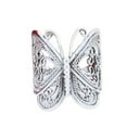 thumbnail image 1 of HUANLEDASH Women Ring Carving Elegant Hypoallergenic Golden Silver Color Retro Butterflies Finger Ring Fashion Jewelry, 1 of 1