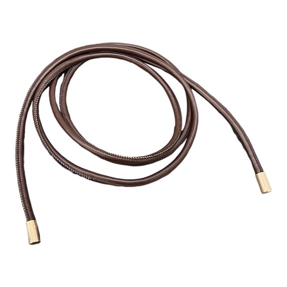 HUANLEDASH Women Thin Belt Round Faux Leather Waistband Lace-up Elastic Band Jacket Sweater Waist Decorative Belt Outfit Accessories
