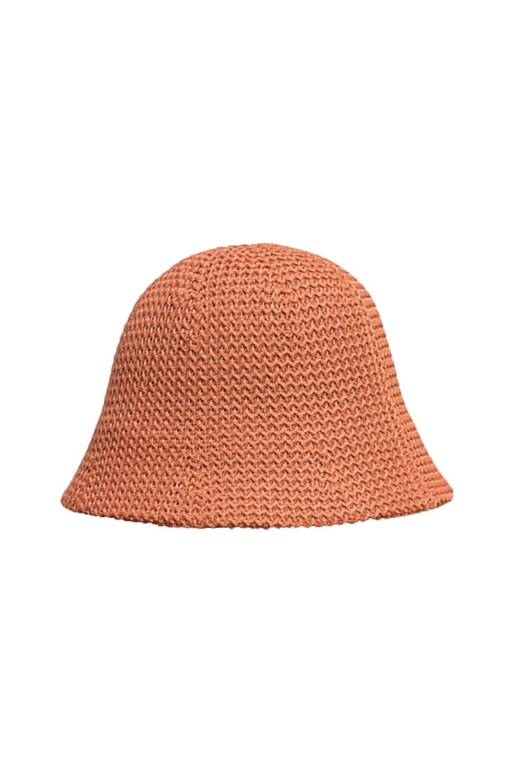 Women Vacation Bucket Hat Hollow Out Thin Solid Color UV Protection Sunscreen Short Brim Foldable Lightweight Dome Dating Shopping Outdoor Cap