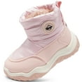 thumbnail image 1 of BABAYA Toddler Winter Snow Boots Kids Girls Boys Warm Booties Water-Resistant Faux Lined Shoes With Pull Loop, 1 of 13