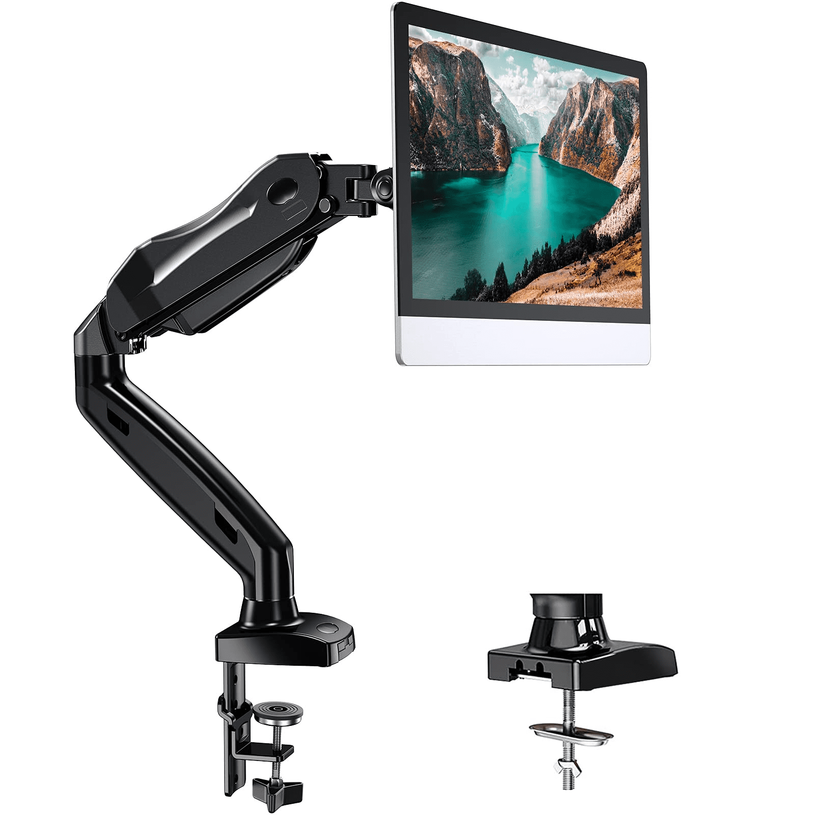 Single Monitor Mount, Adjustable Monitor Arm Fits 13-30