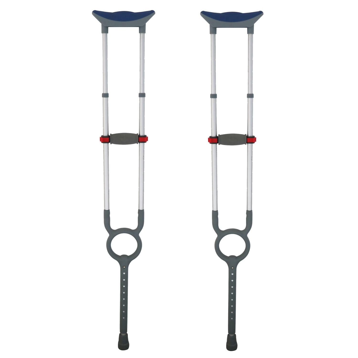 HUARK WARNO Lightweight Underarm Crutches with Height Adjustment up to
