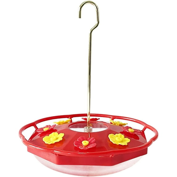 HUART Hummingbird Feeder Outdoor, 8 Feeding Ports, Easy to Clean and Fill