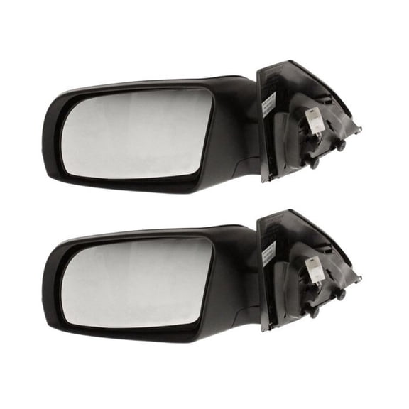 HUASHENGASP 2 Pieces - Left Driver Side Paintable Power Non-Heated Operate Manual Folding Exterior Door Rear View Mirror with Trun Signal for Nissan for Altima 2008-2013