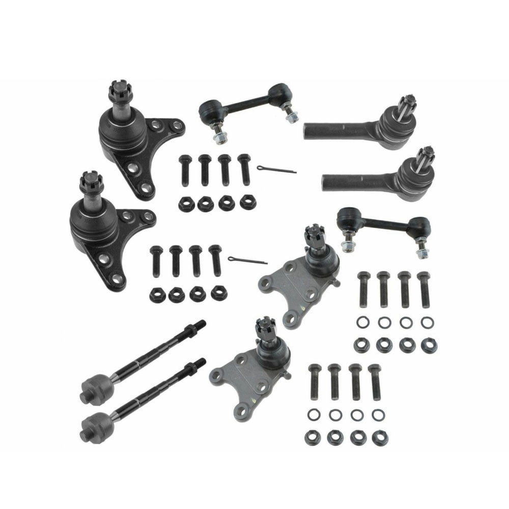 HUASHENGASP 4pcs Front Inner Outer Tie Rods 4pcs Front Lower Upper Ball Joints 2pcs Front Sway Bar Linkages Suspension Kit LH Side RWD for Chevy for Colorado 2004-2006,for GMC for Canyon 2004-2006