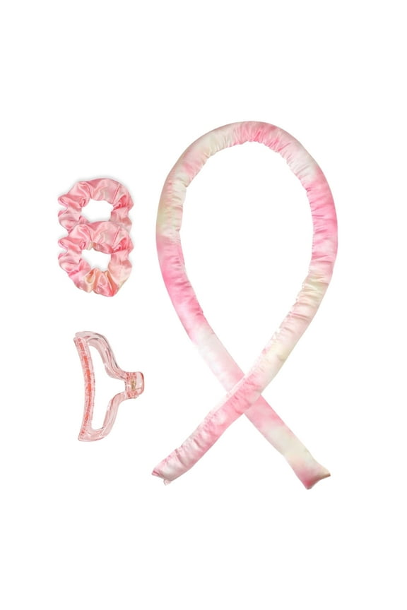 Heatless Curling Set, Heatless Curls Headband,Satin Heatless Curling Set No Heat for Long Hair, Heatless Curlers to Sleep in with Scrunchies