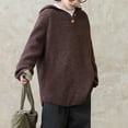 thumbnail image 1 of HUAXUN-Boys' Hooded Knitted Sweater (Autumn & Winter) - Kids' Cotton - blend Outerwear Knitted Top, Big Kids' Casual Warm Top for Winter(Coffee,4-5Years), 1 of 3