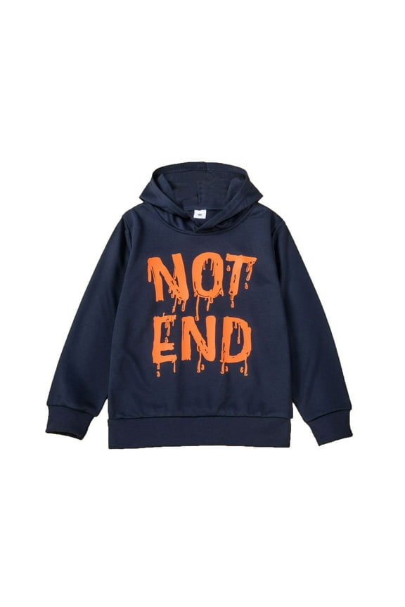 Boys Reflective Print Hoodie - European Street Dance Knit Pullover with Reflective Design, Trendy Long Sleeve Sweatshirt for Kids 2-13 Years-Dark Blue,2-3 Years
