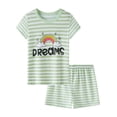 thumbnail image 1 of HUAXUN Boys Summer Outfits Sets 2-Piece Short Sleeve T-Shirt Tops Shorts Clothes Sets Two Piece Spring Beach Vacation Outfits Casual Two-Piece Outfit, 1 of 2