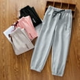 thumbnail image 1 of HUAXUN-Girls Casual Jogger Pants, Elastic Waist Ankle Sweatpants, Comfortable Breathable Spring & Autumn Long Pants, Girls Everyday Wear All - Season Sweatpants(Grey,6-7Years), 1 of 3