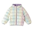 thumbnail image 1 of HUAXUN-Girls and Toddlers' Lightweight Packable Puffer Jacket, Winter Coat Outerwear Jackets & Coats for Kids, Stand Collar Zippered Outdoor Jacket for Girls(Multicolour,6-7Years), 1 of 3