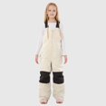 thumbnail image 1 of HUAXUN-Kids Insulated Snow Bib Pants - Waterproof Windproof Ski Overalls for Girls and Boys, Thermal Snow Pants for Skiing, Snowboarding & Outdoor Winter Play kids snow pants(Beige,3-4Years), 1 of 7