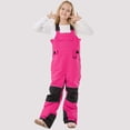 thumbnail image 1 of HUAXUN-Kids' Snow Bib - Boys' and Girls' Insulated Waterproof Ski Pants Overalls,Kids Snow Pants Baggy Ski Pants , Snowboarding & Winter Outdoor Play(Red2,4-5Years), 1 of 5