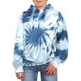 thumbnail image 1 of HUAXUN-Kids Tie Dye 3D Printed Hoodie | Boys Girls Graphic Pullover Sweatshirt | Spring Autumn Top with Hood | Soft Breathable Streetwear | 7 Sizes for Toddler to (Light Blue,5-6Years), 1 of 3