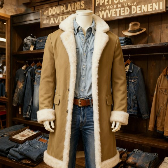 HUAXUN-Men's Solid Color Winter Anorak Coat -Winter Hooded Cardigan, Christmas Couples Warm Jacket, Christmas Hooded Cardigan Open Front Sweater(B-Khaki,S)