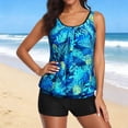 thumbnail image 1 of HUAXUN Tankini Swimsuits for Women Tummy Control Y2k Swimsuit Womens Swimsuits Drawstring Backless Design Beachwear 2 Piece Swimsuit Tummy Control Bathing Suit, 1 of 8
