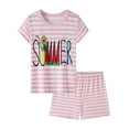 thumbnail image 1 of HUAXUN Toddler Boy Summer Short Clothes Sets Cute Summer Short Sleeve Short Sleeve Top and Shorts Summer Outfits Cute Clothes Casual Two-Piece Outfit, 1 of 2