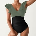thumbnail image 1 of HUAXUN Women's One-Piece Swimsuits Sculpted Support Cutout High Waisted Bathing Suit Swimsuit One Piece Full Coverage Swimwear Swimsuits for Women, 1 of 7