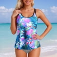 thumbnail image 1 of HUAXUN Womens Swimsuits Top,High Waisted Swimsuits for Women,Adjustable Strappy Tankini Bikini Top,Push Up Swimsuits for Women(Light Purple,XL), 1 of 5