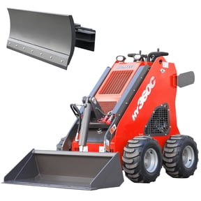 HUAYEE HY360C Mini Skid Steer Loader 13.5HP B&S Gas Engine - Wheeled, Stand-On, Dual Pump Dual Valve - w/ Dozer Blade & Delivery/Unloading Included
