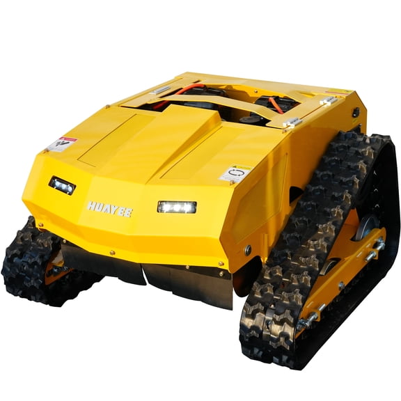 HUAYEE MHY55 224cc Remote Control Lawn Mower - Hybrid Crawler with Pure Copper Brushless Motor - All-Terrain Grass Cutter, 45 Climbing, 200m Remote Control