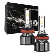 HUAYEYC 10000LM 55W H11 H9 LED Headlight Bulbs, H8 H16 Fog Light Bulbs, Super Bright, 6500K Cool White, Pack of 2