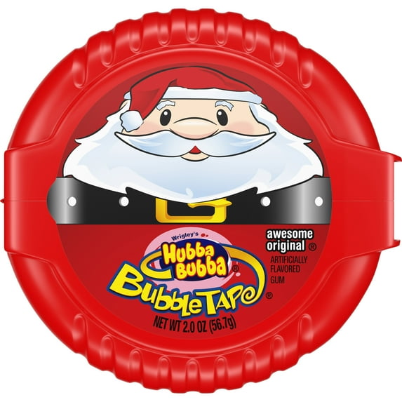HUBBA BUBBA, Christmas Candy, Original, Bubble Tape, Festive Case, 2 Oz. Pack