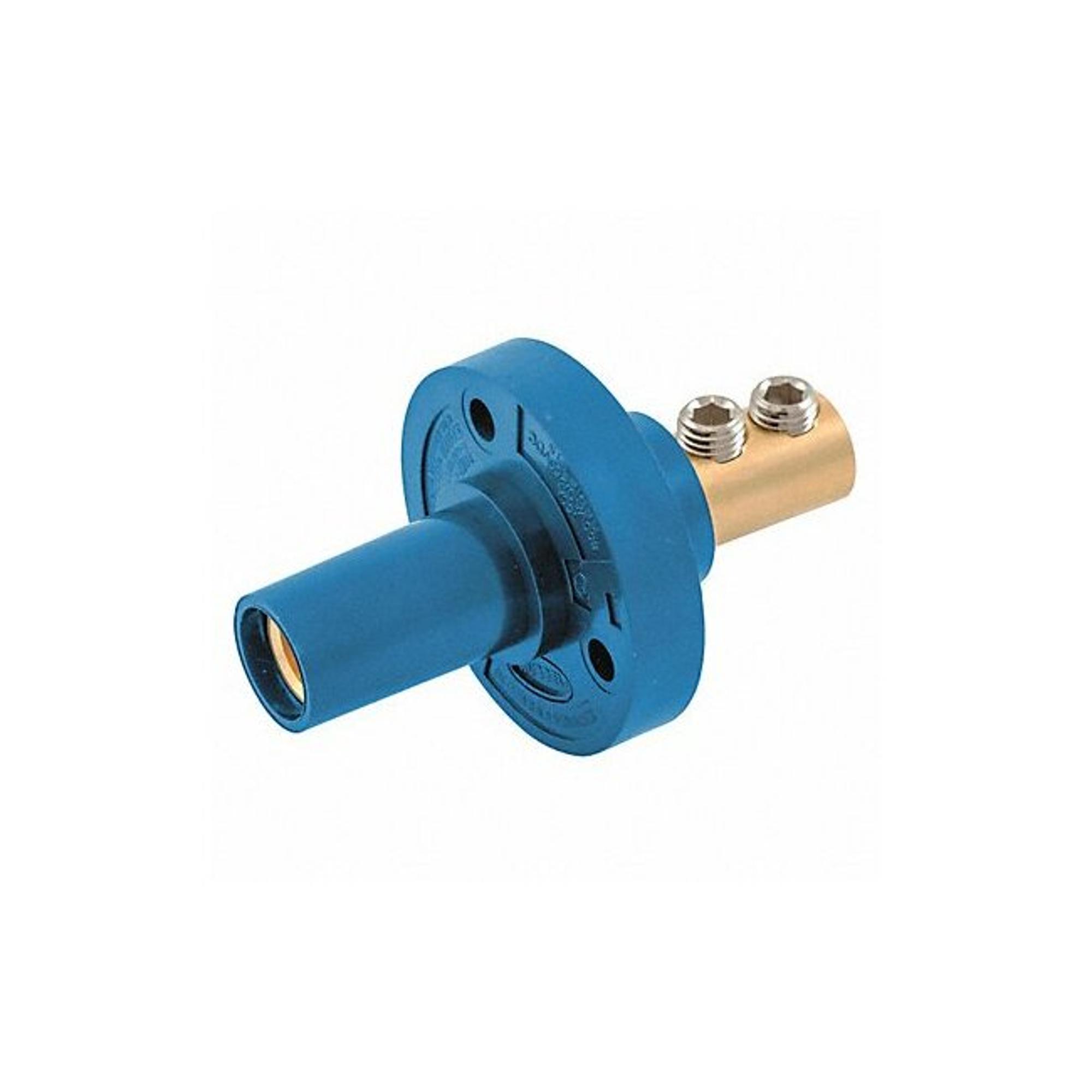 HUBBELL HBL15FRBL Receptacle,Blue,Female,Taper Nose,Double - image 1 of 1