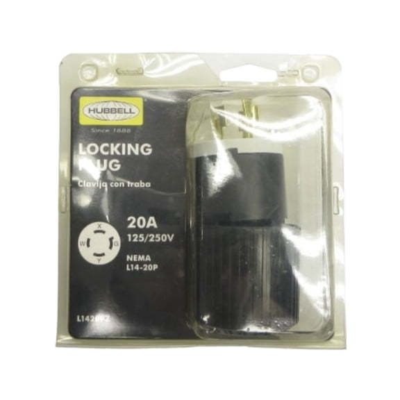 HUBBELL L14-20P 125/250V 20A NSMP