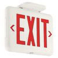 Exit Sign, White, 1 or 2 Face(s), LED, Universal Mount, Nickel-Metal Hydride
