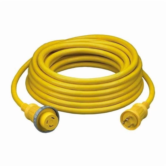 HUBBELL WIRING DEVICE-KELLEMS Extension CordSet,50 ft.,10/3,30A,STOW HBL61CM08