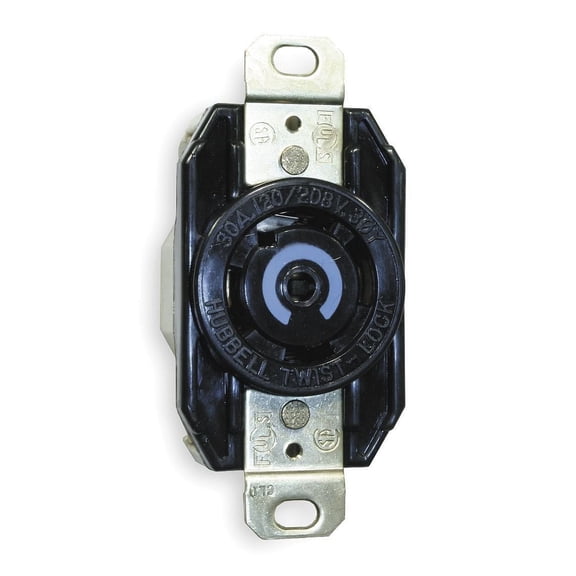 HUBBELL WIRING DEVICE-KELLEMS Locking Receptacle HBL2810