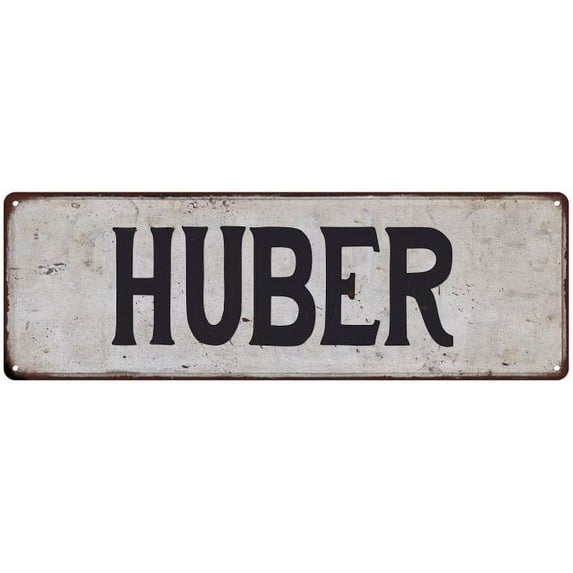 HUBER Vintage Look Rustic Chic Metal Sign 6x18 106180036337